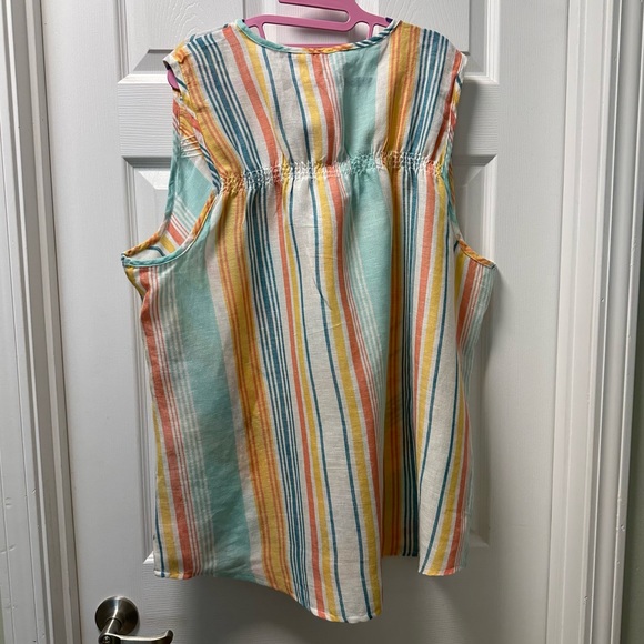 Linen-blend tank 2XL - Picture 5 of 5